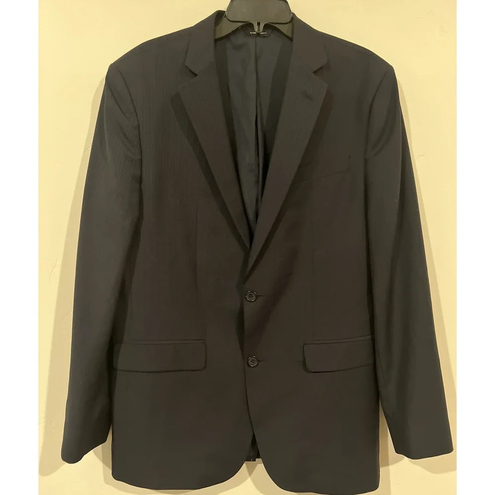 Banana Republic Wool Mens Blazer Size 42L Color Navy